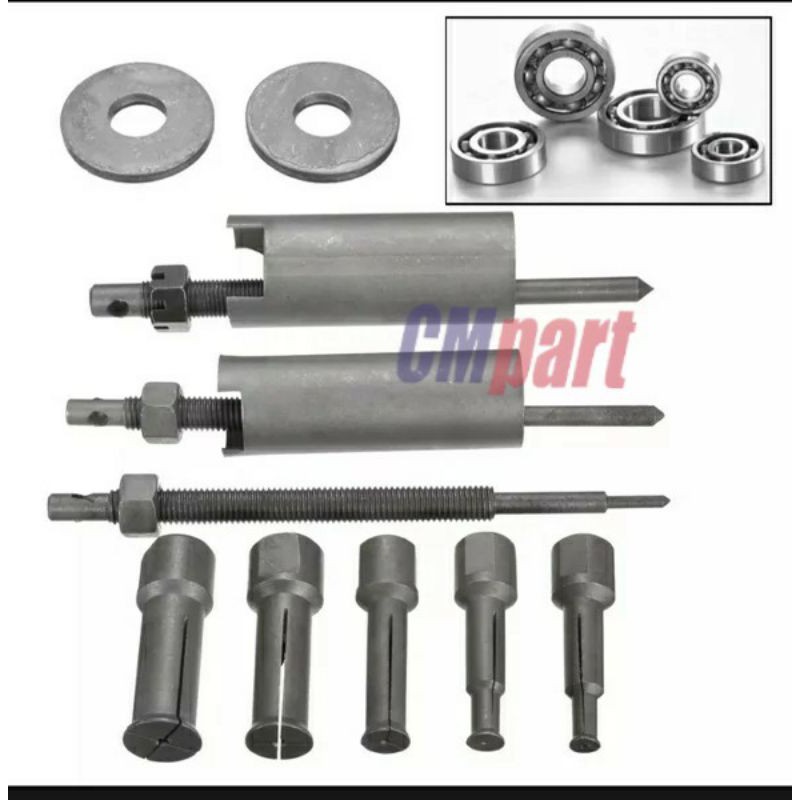 alat melepas membuka bearing laher tutup cvt matic honda - treker bearing - bearing puller set 5pcs