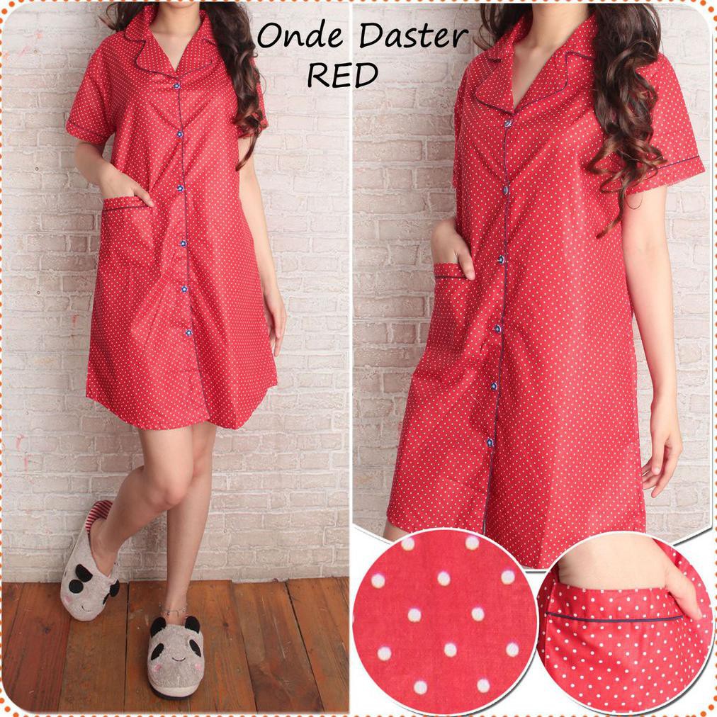 DASTER PIYAMA BAJU TIDUR WANITA HELLO KITTY POLKA KATUN JEPANG PAJAMAS WANITA DEWASA Glz,.