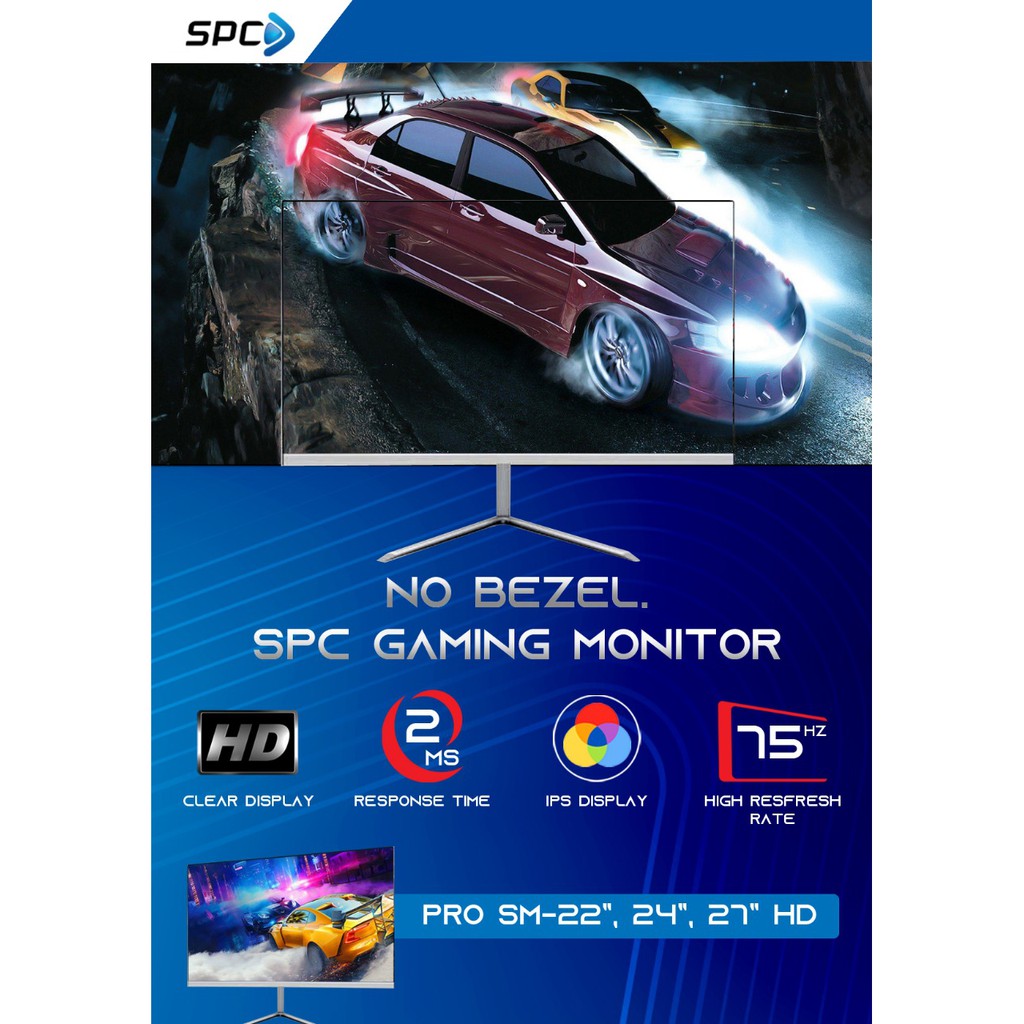 Monitor LED Gaming 24 inch IPS Full HD 1920 x 1080 SPC SM-24HD