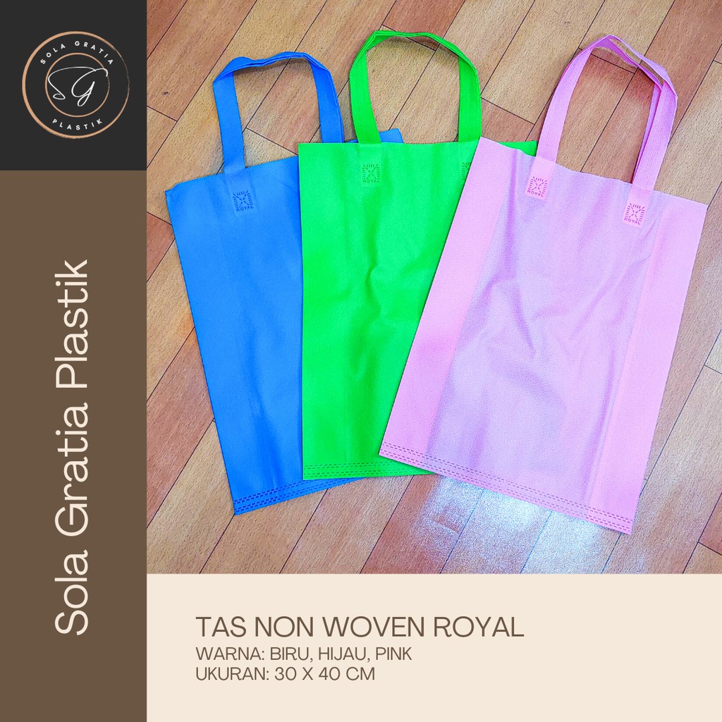 

Tas Non Woven Royal 30 x 40 - Tas Spunbond Tali