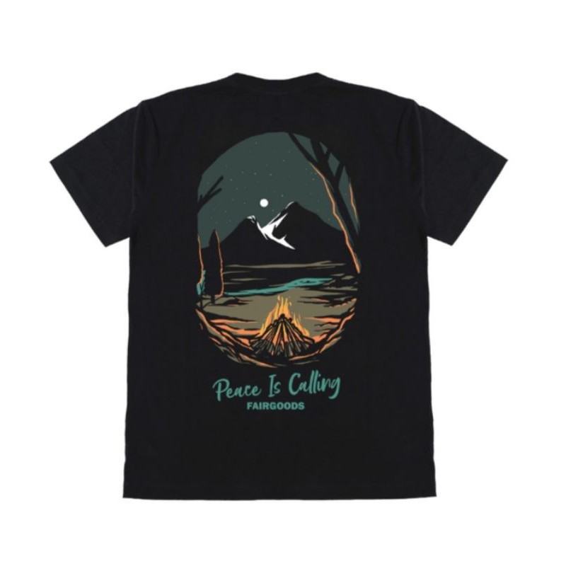 Fairgoods Kaos - Peace Is Calling Hitam