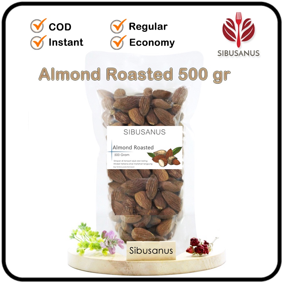 

Kacang Almond Kupas Panggang 500gr Roasted Almond 500 Gram
