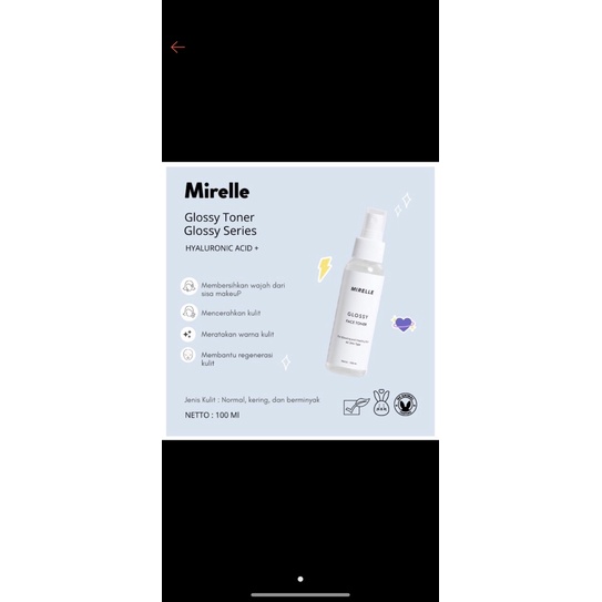 mirelle glossy face mist