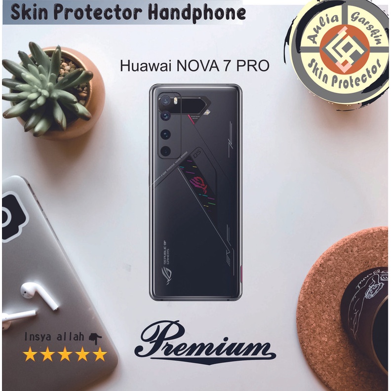 Dapat 2pcs Garskin HP Huawai NOVA 7 pro Motif qw - Free Custom Motif Via Chat