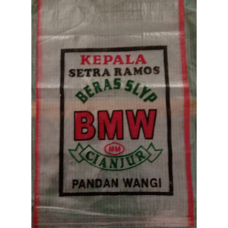 

karung beras bmw transparant 25kg(ini kemasan bukan beras )