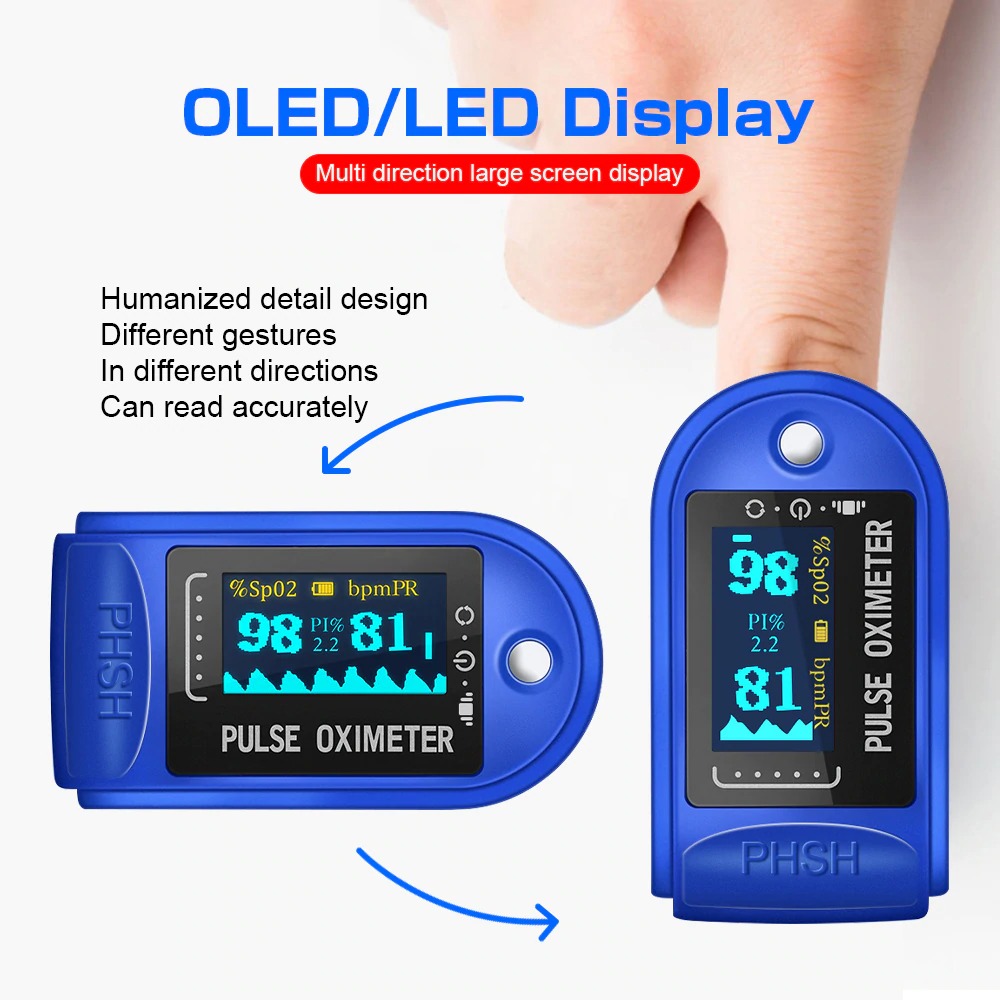 Alat Pengukur Detak Jantung Kadar Oksigen Oximeter - AB01PO