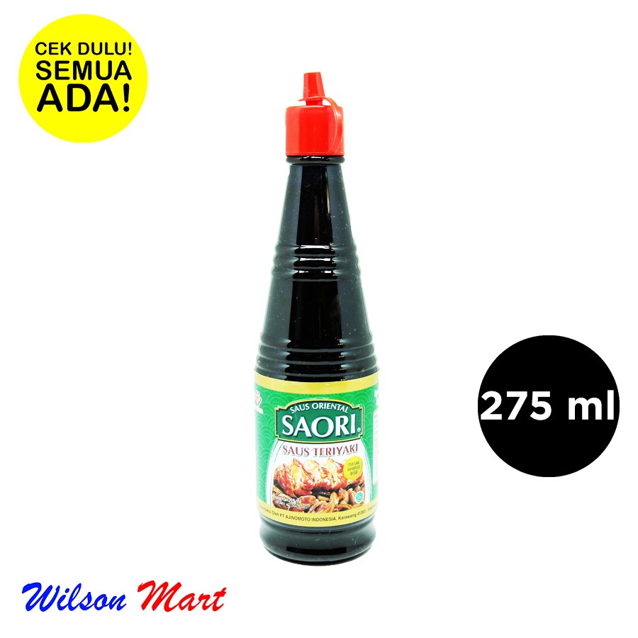 

SAORI SAUS TERIYAKI 275 ML BOTOL