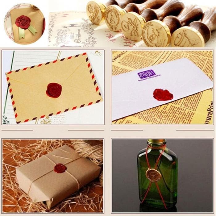 Sealing Wax Stamp with Wood Handle - Christmas Series