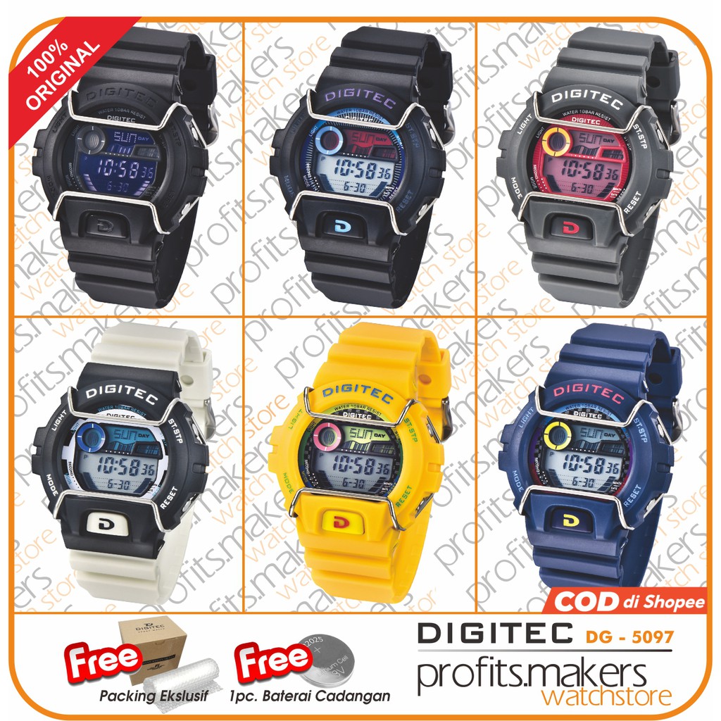 DIGITEC Watch DG 5097 / DG-5097 / DG5097 DA Jam Tangan ORIGINAL