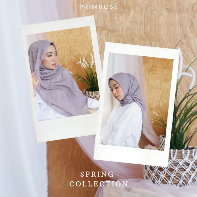 NEERA SCARF by Primrosé - hijab cotton fiber tyrex (Pashmina & Segiempat)