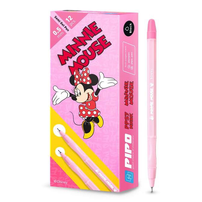 

PIPO pulpen PPS7 Minnie mouse versi disney tinta hitam isi 12pcs MURAH