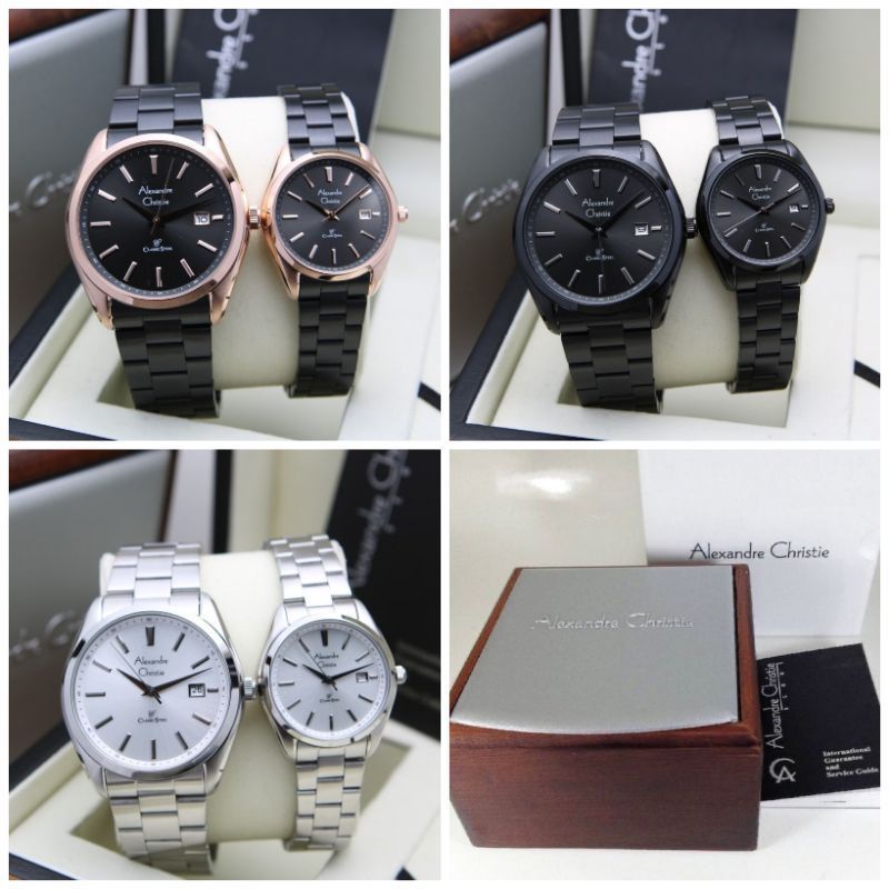 ALEXANDRE CHRISTIE AC8656 AC 8656 JAM PASANGAN COUPLE ORIGINAL