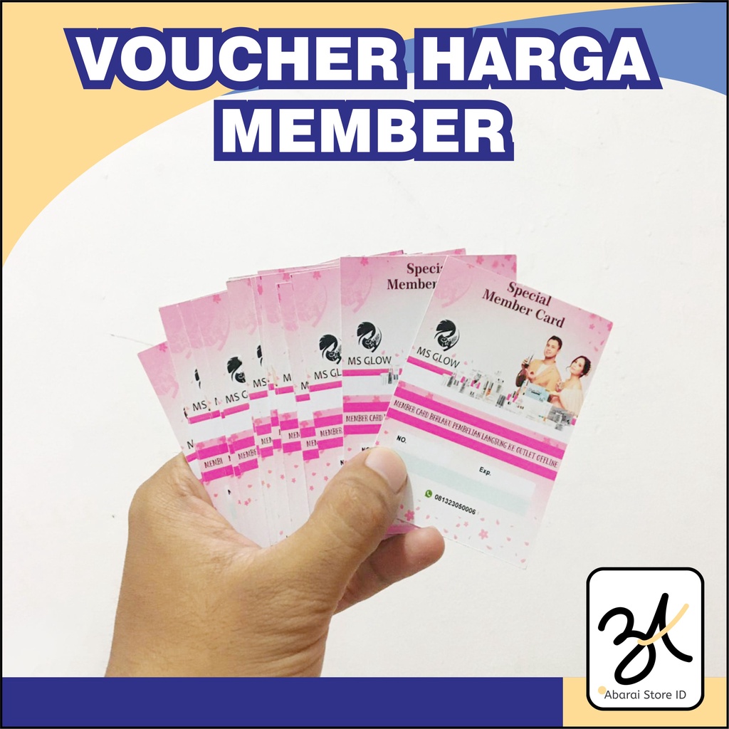 

Cetak Premium MEMBER Card Isi 20 pcs + BONUS MENARIK / Kartu Member Perusahaan Kantor Marketing Olshop Shipping Card