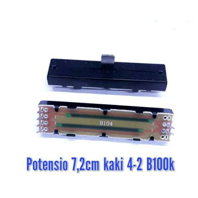 Potensio Geser 7,2cm Kaki 4-2 B100K