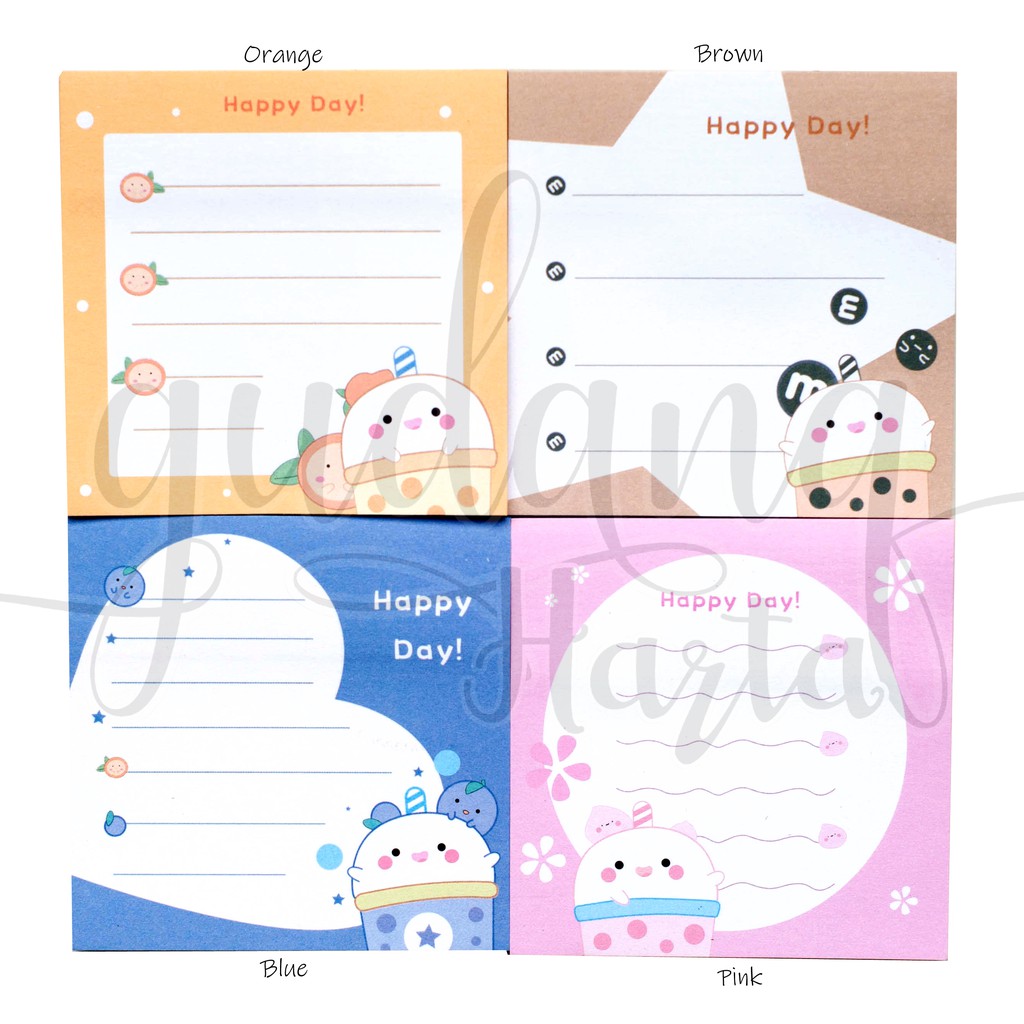 

Sticky Notes Milk Tea Boba Notes Minuman Memo DIY Scrapbook GCC 301224