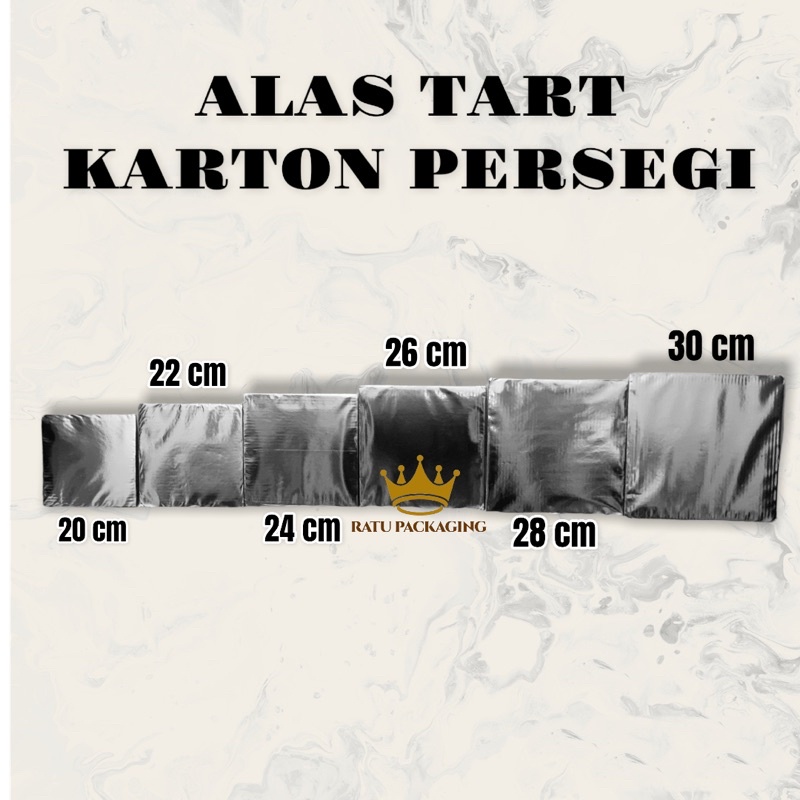 RATU | Dos Tatakan Kue KOTAK / BULAT Alas tart Kue Karton Hampers