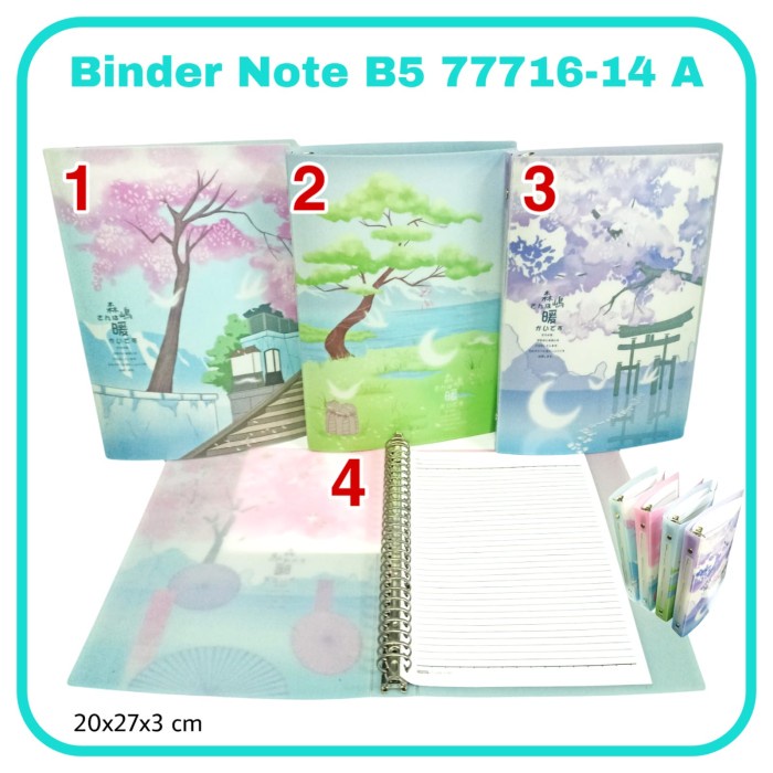 

Update Mj2 Binder Note B5 Wz-77716 Loose Leaf / Buku Ring / Buku Note Promo