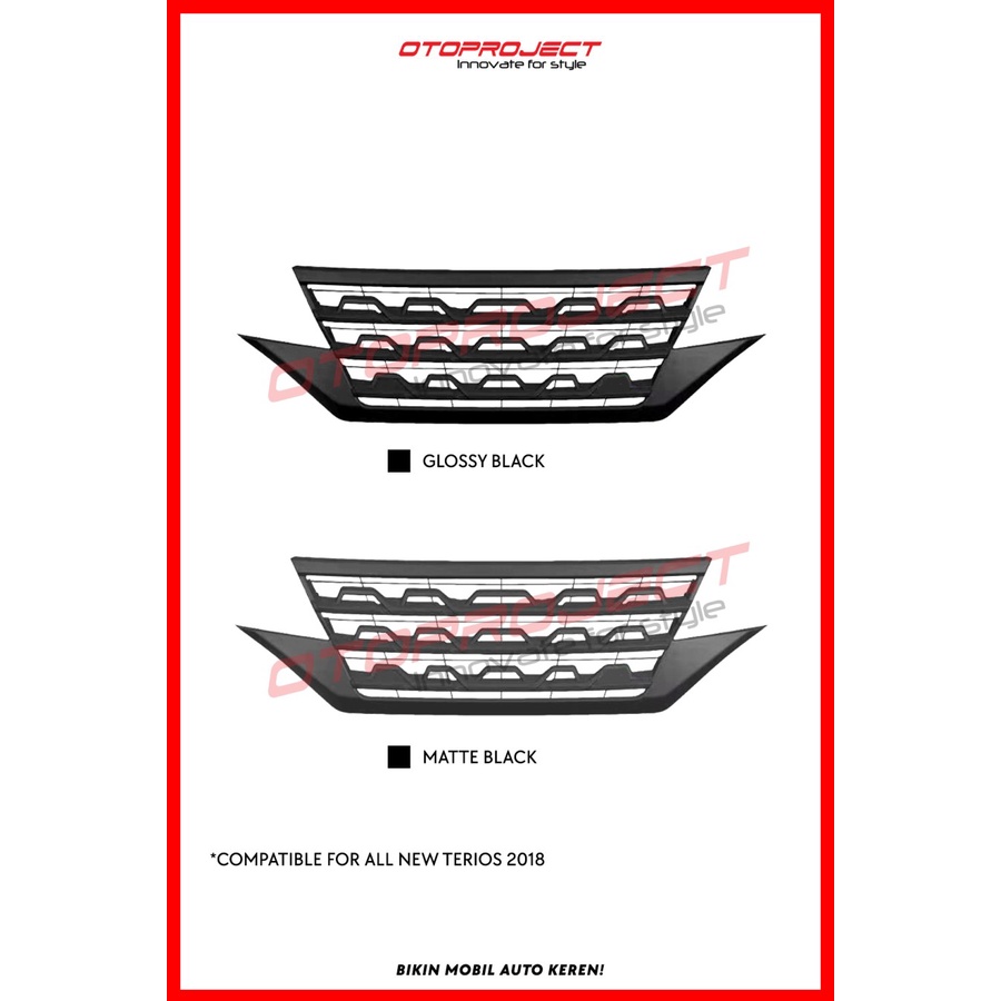 Grill Depan Rush Front Grille Mobil Terios 2018 2019 Up TRD Otoproject