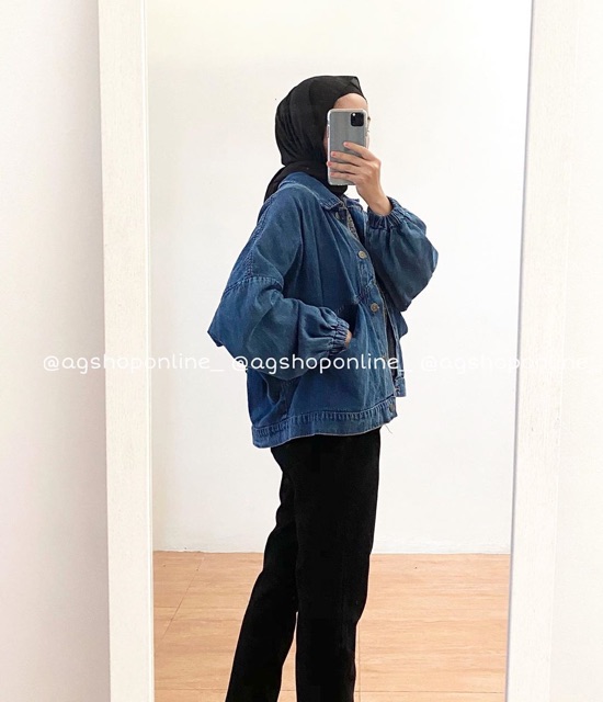 Vintage baggy oversized denim jacket by AGS&amp;co
