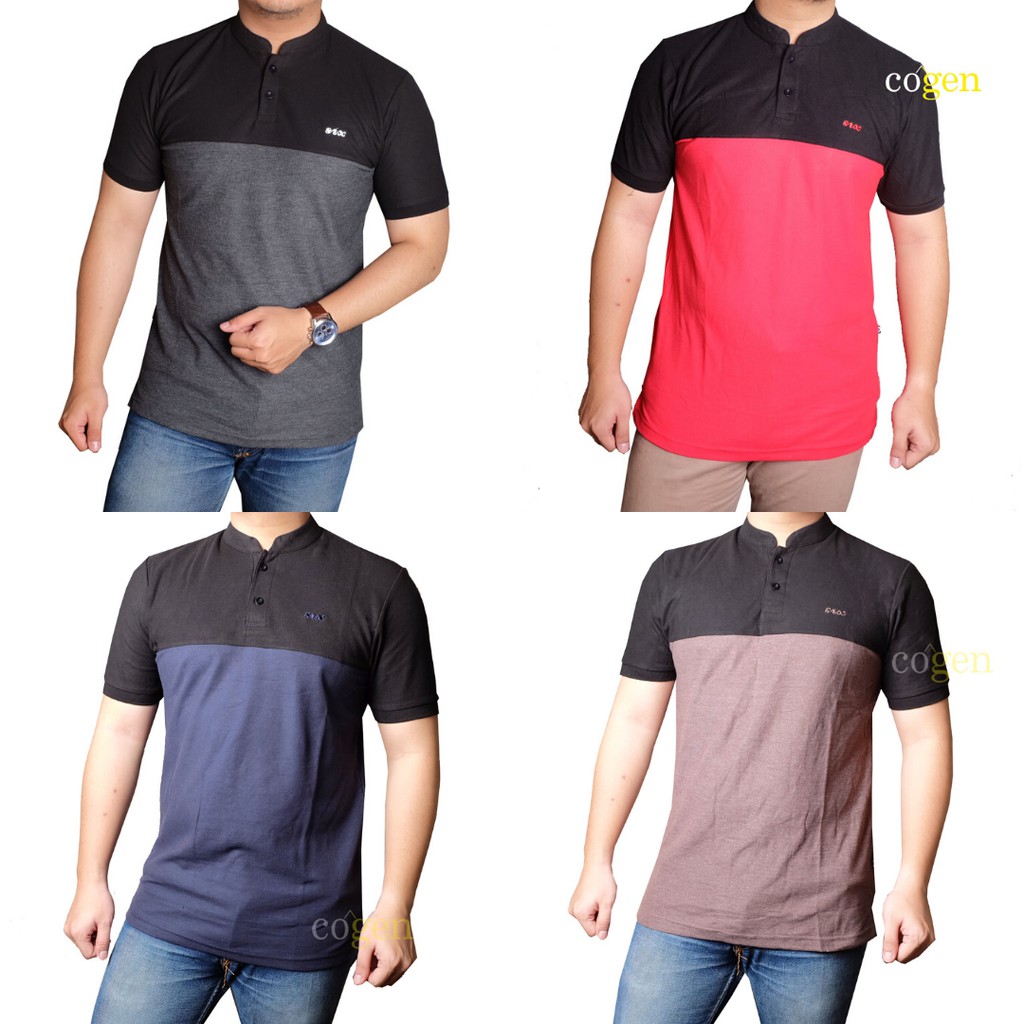  Kaos  Berkerah  Polo Shirt Pria  Navy Tua Baju Copenhagen 