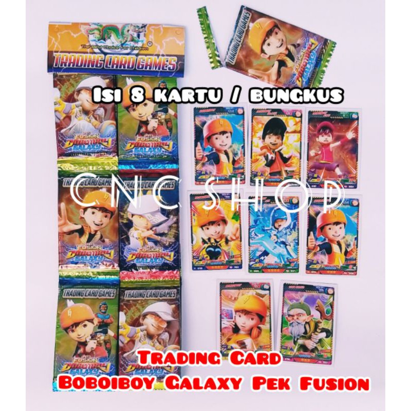 Trading Card Boboiboi dapat 6bungkus Kartu Koleksi Anak