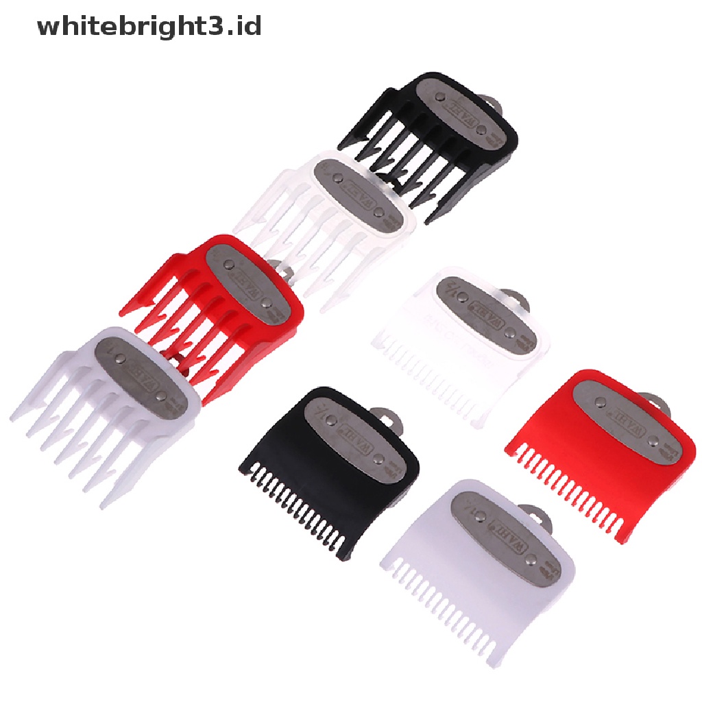 (whitebright3.id) Set Sisir Panduan Ukuran 1.5mm + 4.5mm + Holder Metal Untuk Clipper