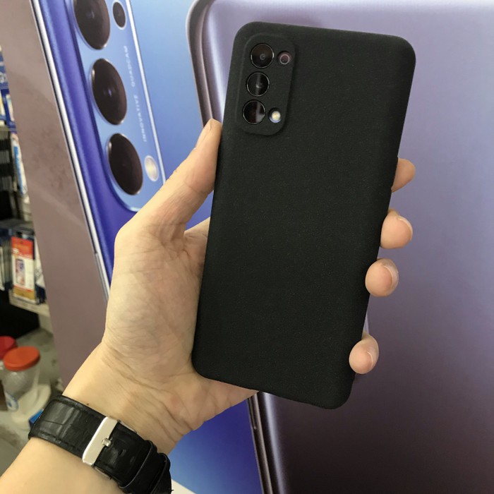 PREMIUM TPU SANDSTONE SOFT JELLY CASE CAMERA PROTECTOR OPPO RENO 4