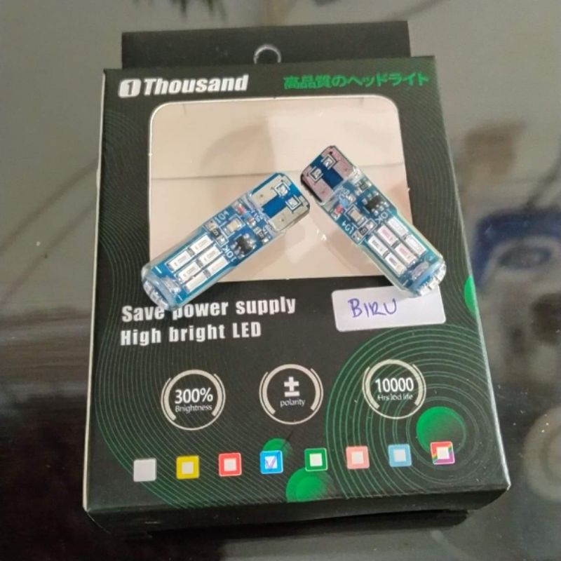 Lampu Sen Colok T10 kedip 15 Led 1Thousand