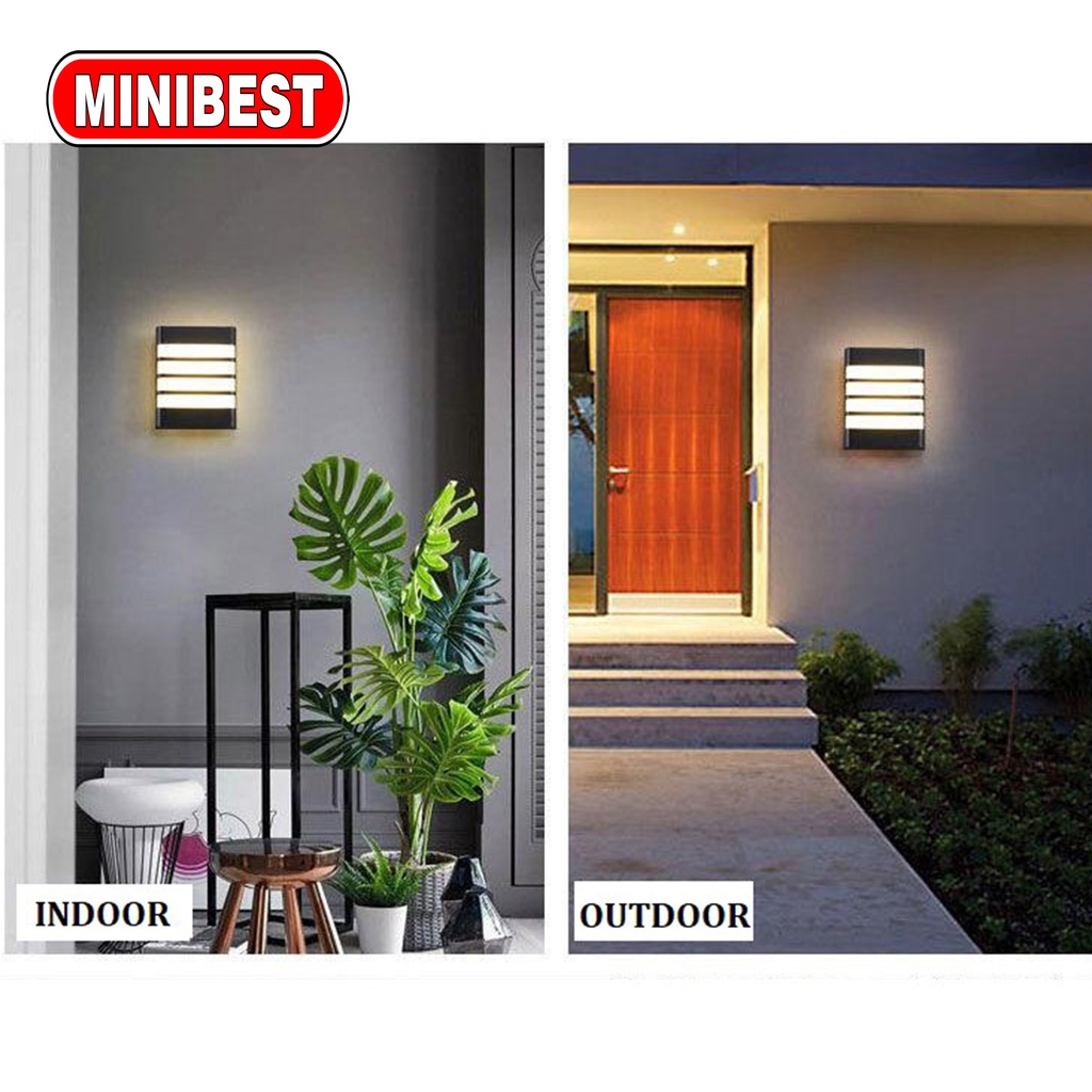 [NEW] LAMPU DINDING MINIMALIS OUTDOOR LED 20 WATT  / LAMPU HIAS / LAMPU DECORASI / LAMPU TAMAN