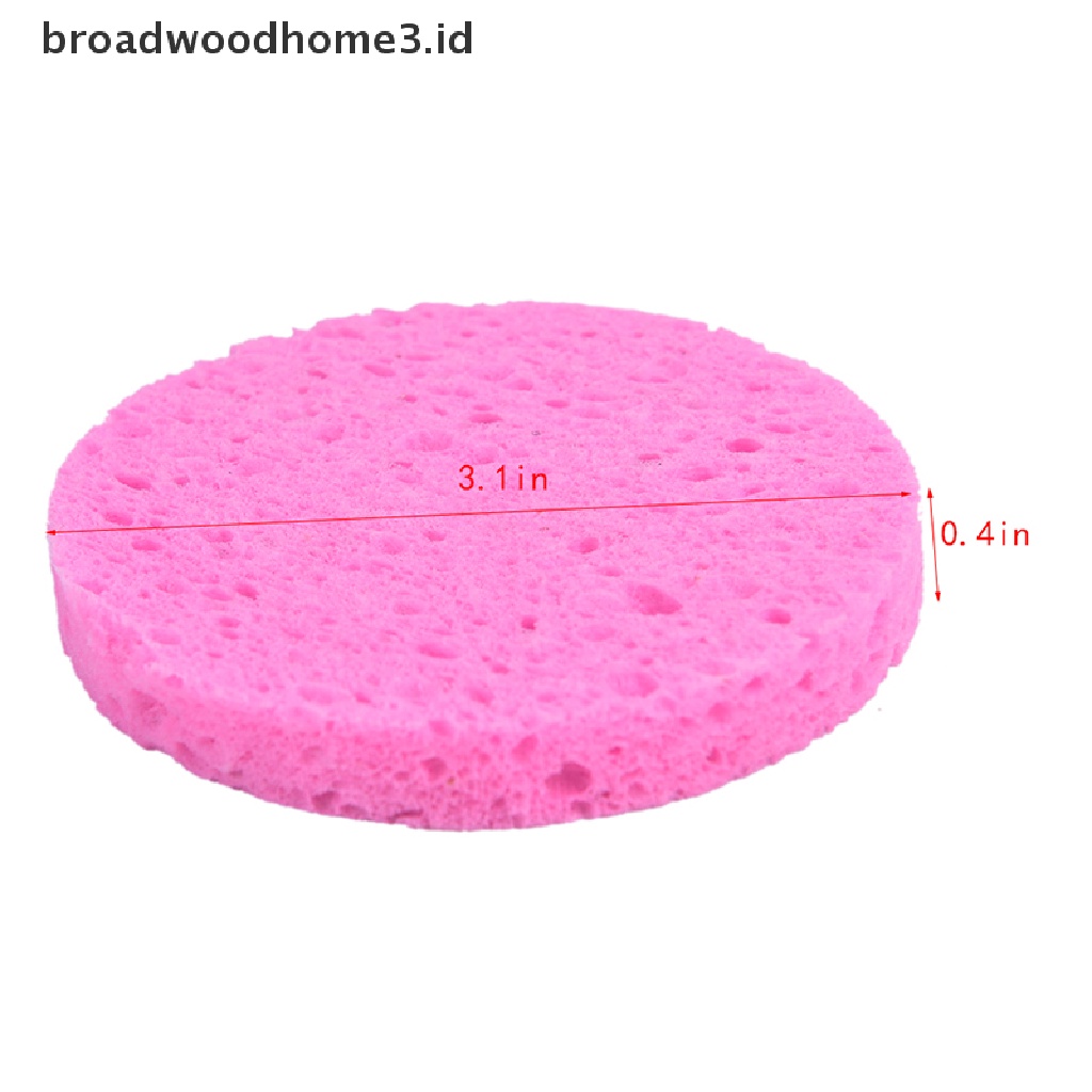 Spons Puff Bulat Bahan Serat Tanaman Alami Untuk Membersihkan Wajah