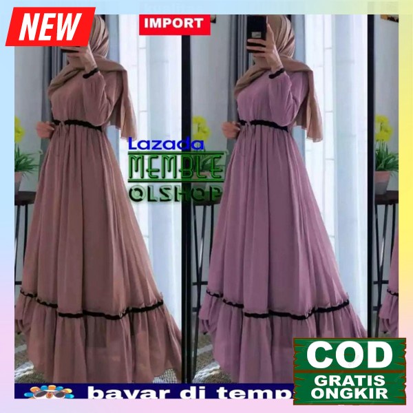 Dress Fashion Rmja Games Muslimah Bsju Kekinian Terbaru Dres Murah Meriah Buju Remaja Mslim Sarii Ga
