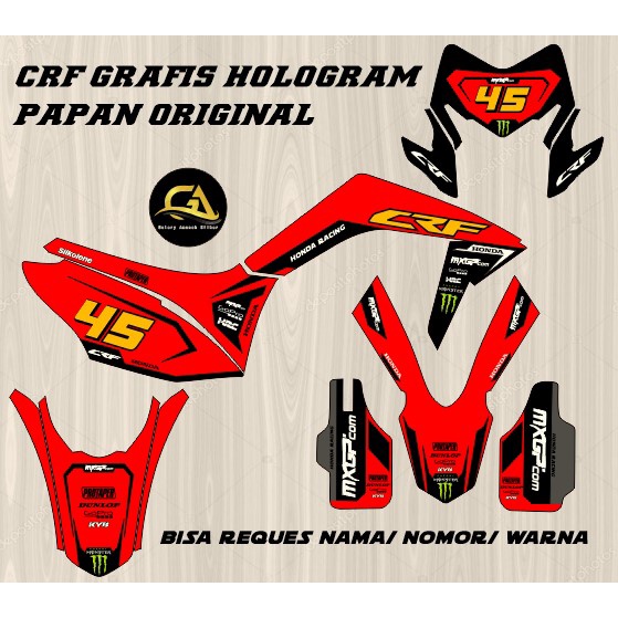 STRIPING STIKER CRF GRAFIS HOLOGRAM