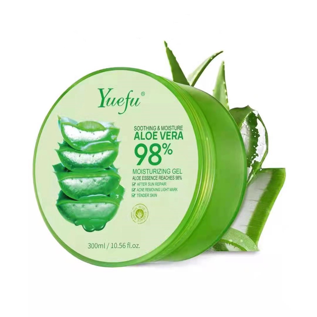 YUEFU Aloe Vera Gel 98% 300 Gr/ml Lidah Buaya Gel