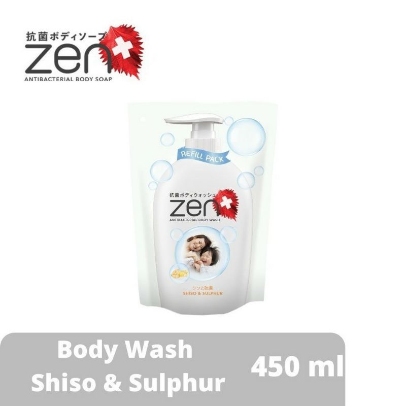 ZEN ANTIBACTERIAL BODY WASH REFILL 400ML - SABUN MANDI CAIR