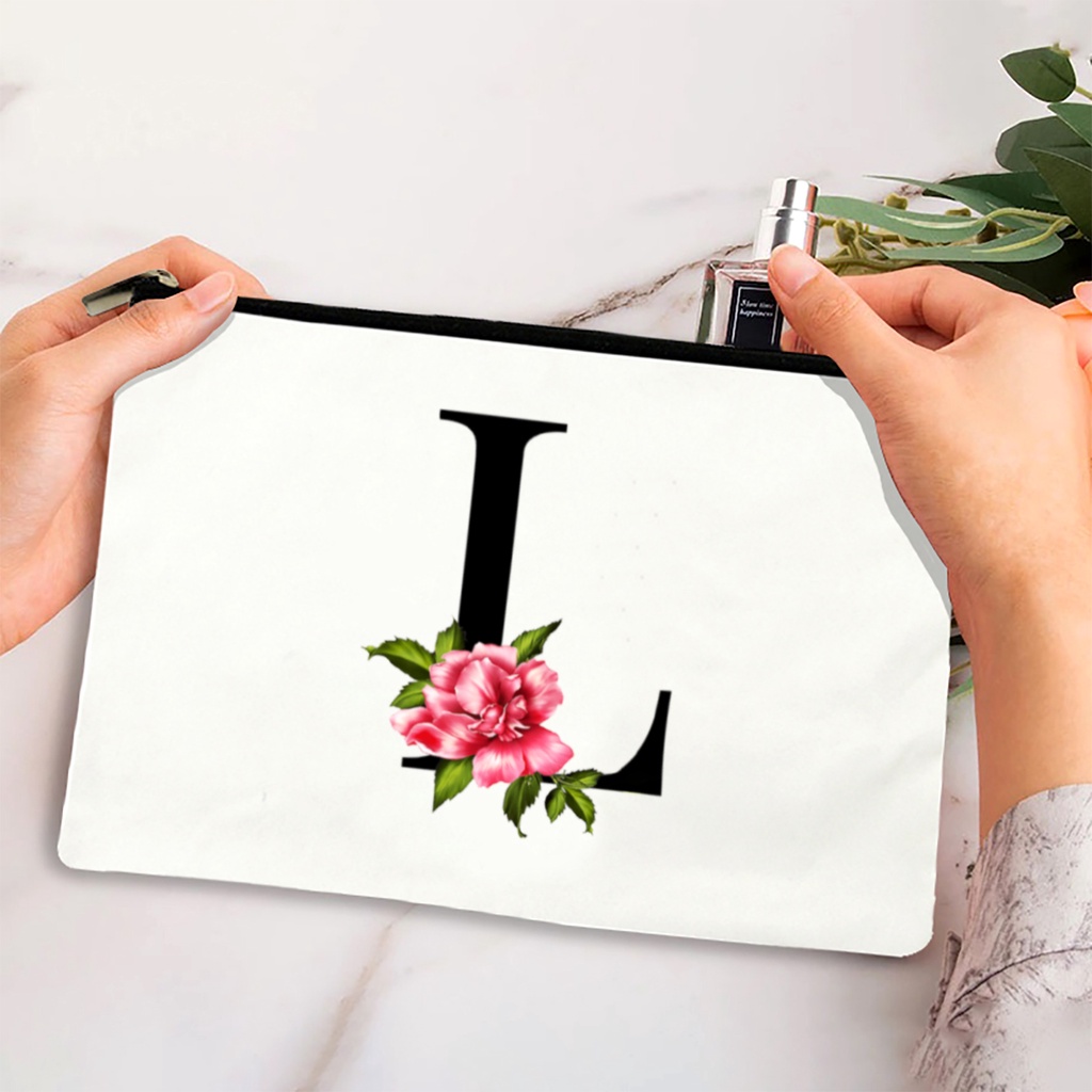 Pouch kanvas Dompet Wanita Original Tempat Kosmetik Motif Beragam Printing Digital