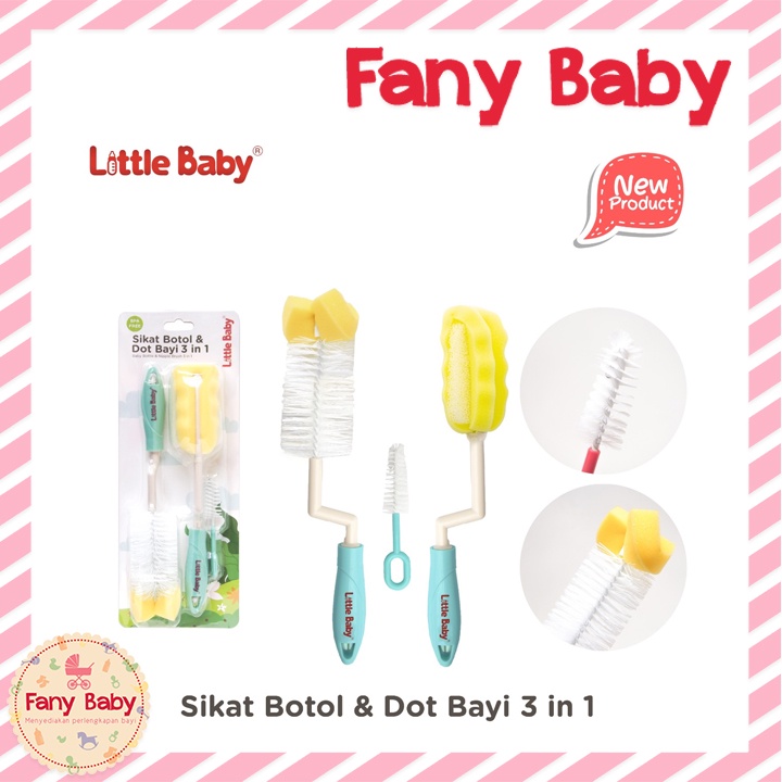 LITTLE BABY SIKAT BOTOL &amp; DOT BAYI 3 IN 1