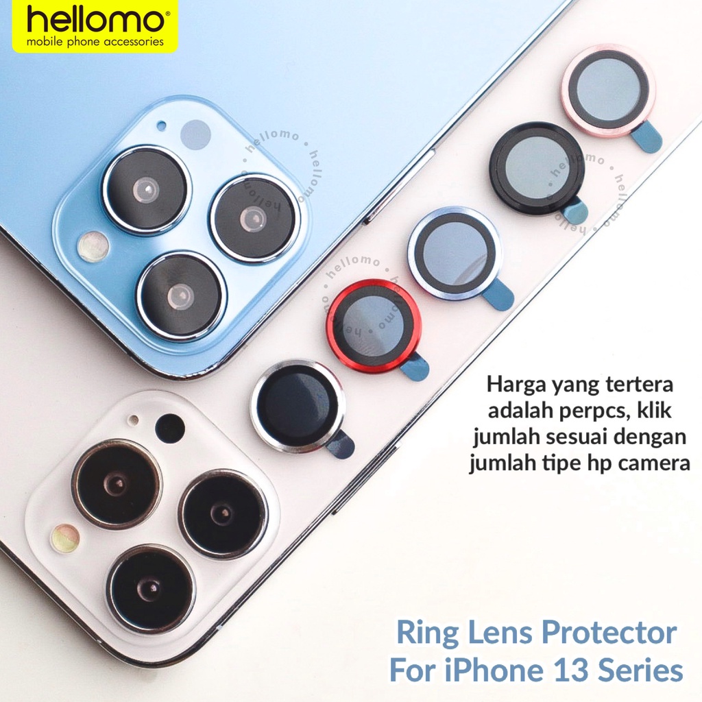 Ring Lens Protector iPhone 13 Series Pelindung Kamera iPhone Lensa Camera Protector Lens Kaca