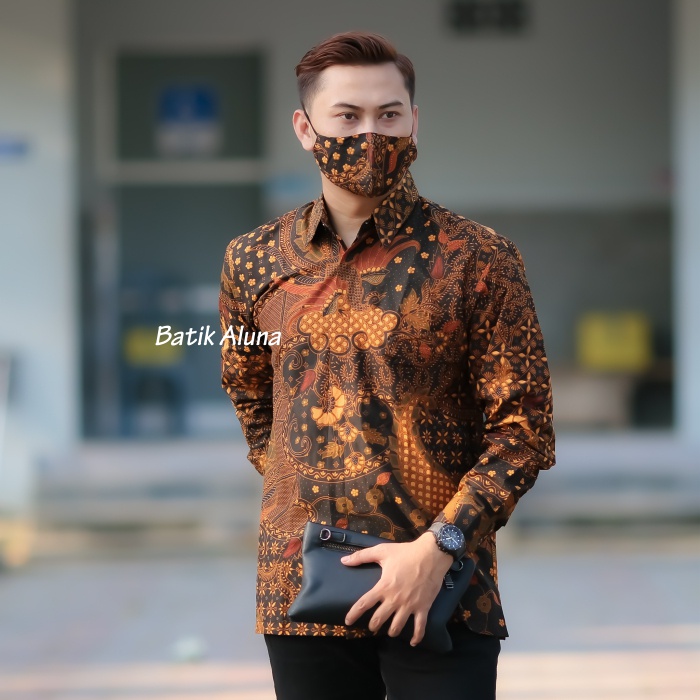 Batik Pria Lengan Panjang Furing Aluna Batik Premium Solo PCW 090