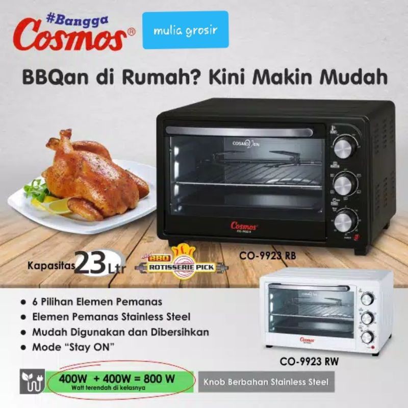 Oven Cosmos 23L CO 9923 / Oven Listrik Cosmos 23L