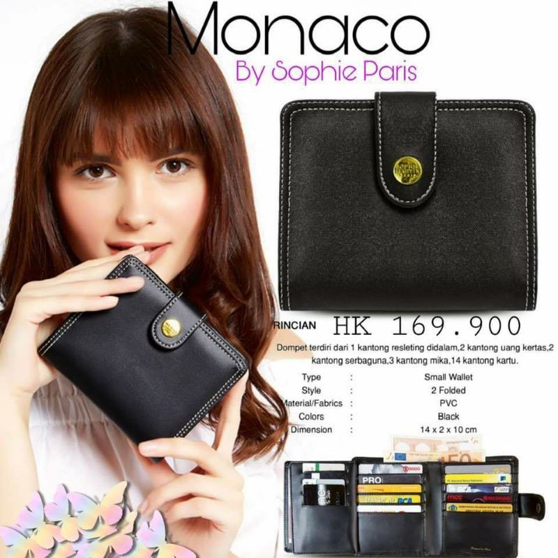 DOMPET LIPAT HITAM MONACO SOPHIE PARIS MARTIN PROMO AIRA ANTIONE AMARANTE LIANA VARENNE NEO STRAP OT