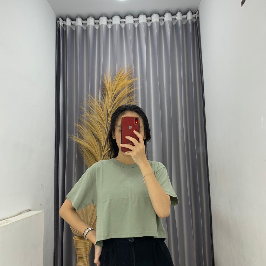 TERMURAHH!! Kaos Crop top agnes-crop top-crop-atasan-top-crop top lengan panjang-atasan crop lengan panjang-kaos crop top-kaos crop-crop top korea-atasan korea-korean style-atasan korean style wanita