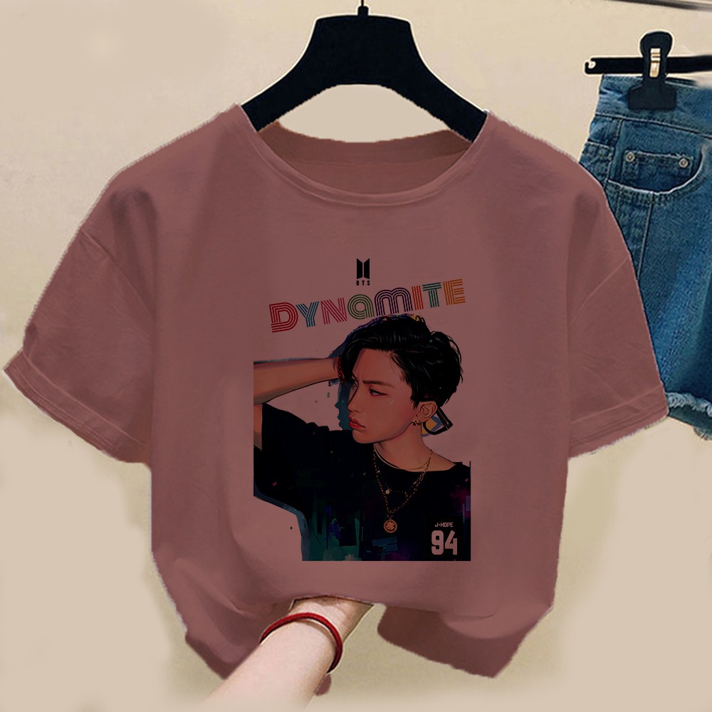 FLEURIR - KAOS  J HOPE FACE KPOP WANITA DEWASA LENGAN PENDEK JUMBO WANITA