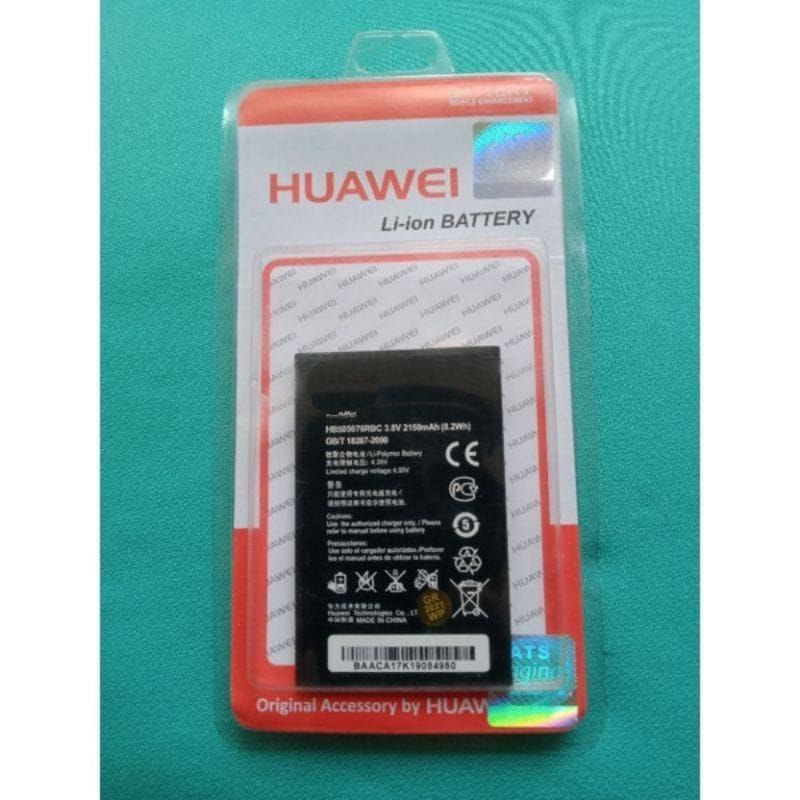 Batterai Huawei HB505076RBC / Y311 / Y3 II / Y600/ U22 / U20 /  A199 / Lua-U22 / C8815 / G606 / G610 / G610S Original Baterai