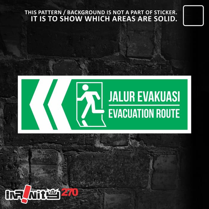 

Sticker Safety Sign K3 Jalur Evakuasi Evacuation Route 30Cm Wslim-052 Murah
