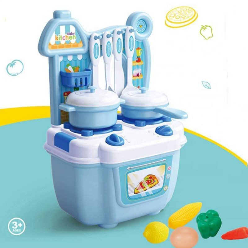 Mainan Anak Perempuan Kompor Masak Masakan Kitchen Set FK103