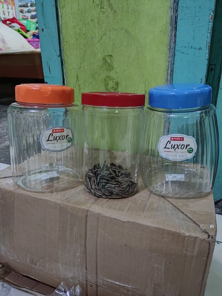 Lion Star - Luxor Roundy Candy Jar (toples Plastik Murah 1500ml) - Pp-12