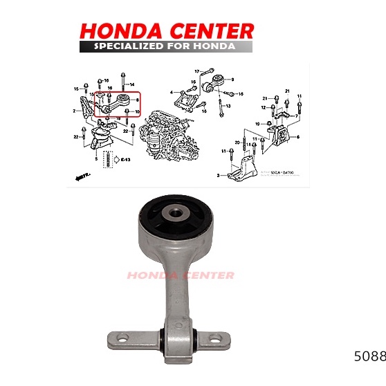 engine mounting gantungan mesin kanan atas civic fd 2006 2007 2008 2009 2010 2011 1800cc manual