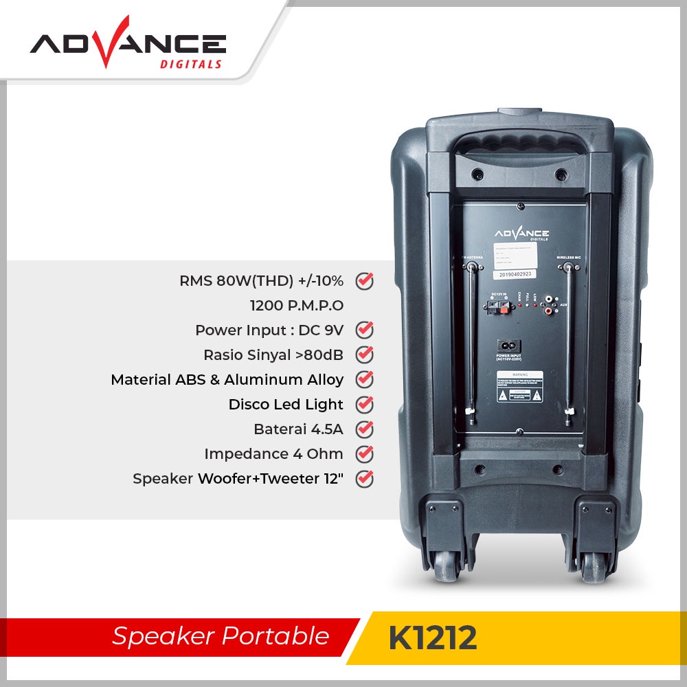 Advance Digitals K1212 Speaker Bluetooth Meeting