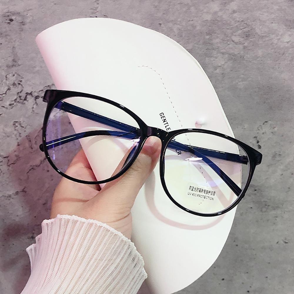 Needway   Blocking Glasses Transparent Retro Wanita Anti Blue Light Pria Kacamata Transparan Plastik