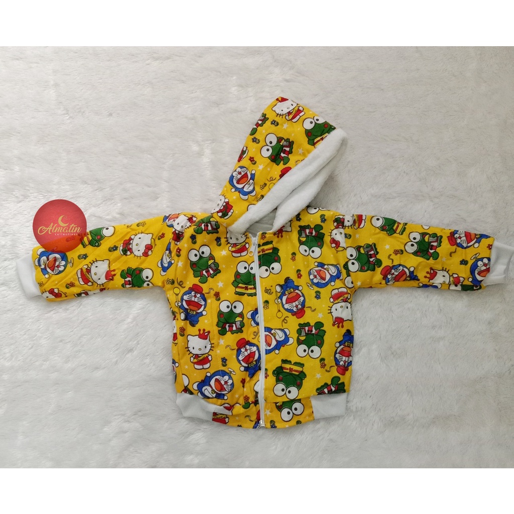 Sweater Bayi Hangat Karakter / Hoodie Fleece Anak